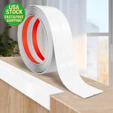 Flexible Wall Corner Protector Trim 10ft Self Adhesive White Molding Guard