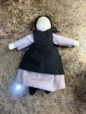 Vintage 8” Handmade Old Order Amish Rag Doll Faceless Traditional Clothing