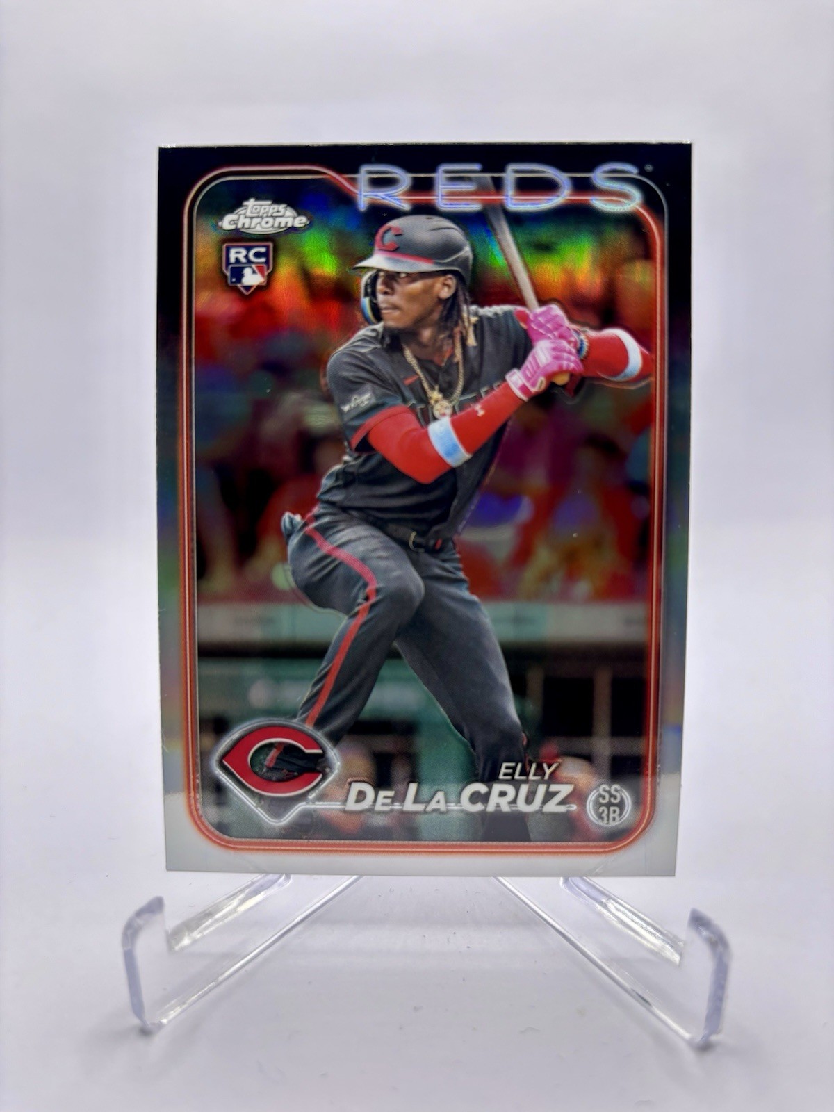 2024 Topps Chrome Elly De La Cruz #44 Refractor RC Rookie Cincinnati Reds