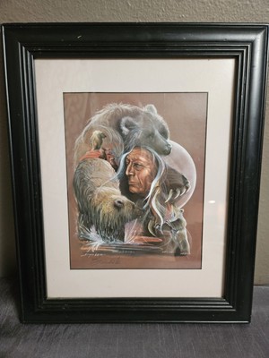 Carole Bourdon I Am Bear Signed Native American Art Print