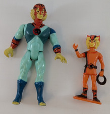 Young Tygra & Wilykat Vintage Thundercats Action Figure 1985 LJN Working No Whip