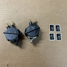 Pair National 2000 Air Ride Seat Valves 1 New Black Handle 1 Used Gray Handle