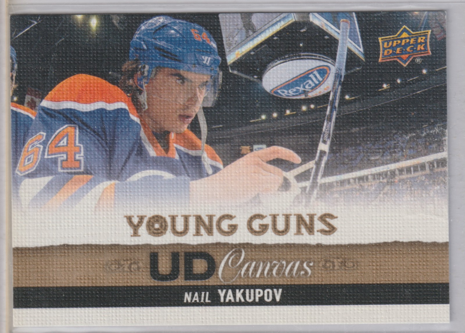 13-14 NAIL YAKUPOV RC UPPER DECK S1 UD CANVAS YOUNG GUNS ROOKIE #C116 OILERS