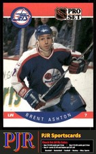 Brent Ashton 1990-91 Pro Set #323 Winnipeg Jets