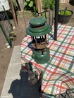 AKRON LAMP CO MILITARY LANTERN WW2 ? BRASS FUEL TANK. FOR PARTS. HQ.259TH.