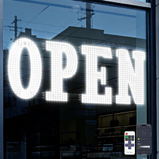 48"X17" Extra Jumbo LED Open Sign BT and Remote Control Open Sign Super Bright D