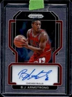 2021-22 Panini Prizm B.J. Armstrong Signatures Auto Autograph #SG-BJA Bulls