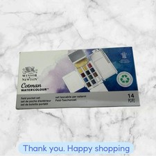 Winsor  Newton Cotman Watercolor Paint Field Pocket Set 12 Half Pan NEW SHIP