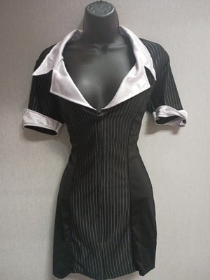 Discontinued Y2K Leg Avenue Gangster Moll Dress Costume - DRESS ONLY