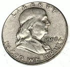 # C8210   FRANKLIN  HALF DOLLAR  COIN,   1958