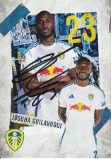 Signed JOSHUA GUILAVOGUI Leeds United 6"x4.5" Official Postcard -PROOF/COA-
