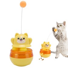 Cat Ball Dispenser Toy Funny Food Feeder Self Entertainment Interactive Cat Toy