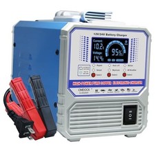 Battery Charger,12V 24V Car Battery Charger, 0-15A Automatic Battery