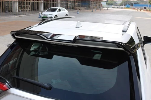 Rear Trunk Roof Spoiler Wing Glossy Black ABS Fit Toyota RAV4 2019-2023 - Picture 4 of 6