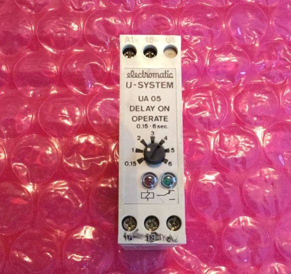 Electromatic U-System UA 05 924 006 Delay On Timer. .15-6 Sec