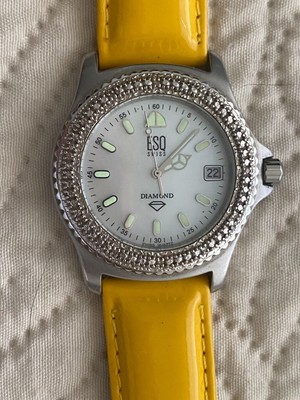 ESQ by Movado Women\'s Wristwatch Diamond Swiss Made \