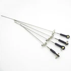 2x Push Rod + Ball Head Linkage End + Adjuster Linkage Stopper for Servo RC Boat