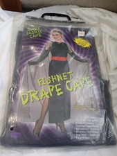 FISHNET DRAPE CAPE ADULT FABRIC CAPE FUN WORLD ONE SIZE FITS ALL