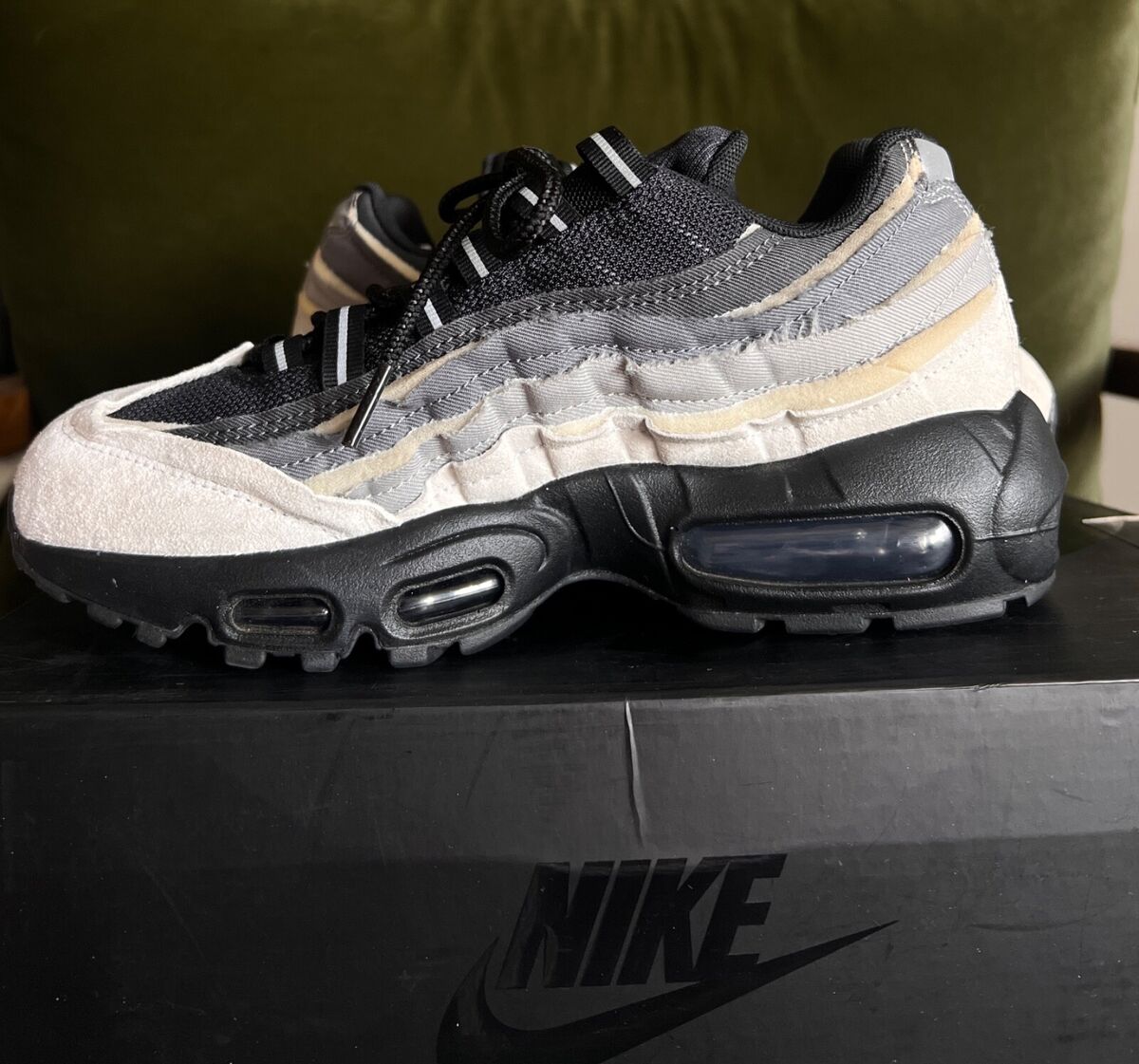 Size 7 - Nike Comme des Garçons x Air Max 95 Grey Multi | eBay Size 7 - Nike Comme des Garçons x Air Max 95 Grey Multi | eBay