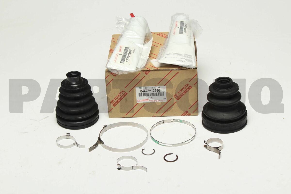 0442812260 Toyota BOOT KIT, FRONT DRIVE SHAFT, IN & OUTBOARD 0442812260 Toyota BOOT KIT, FRONT DRIVE SHAFT, IN & OUTBOARD
