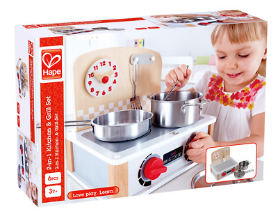 Hape E3151 2-in-1 Küchen-Grill-Set OVP/geprüfte Retoure unbespielt