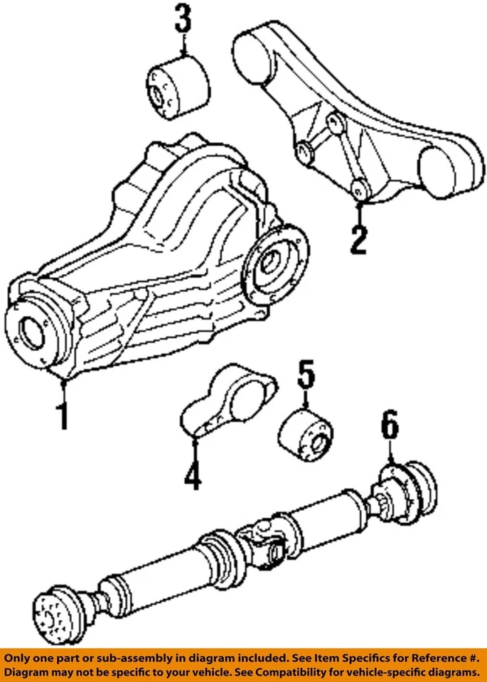 Used Differential Carrier Assembly fits: 1999 Audi A6 Rear Axle VIN B 8th digit - Image 3 of 4