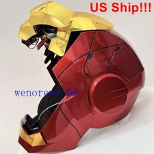 IN US Autoking Iron Man MK5 Helmet 1/1 Voice-controlled Mask Transform Cosplay