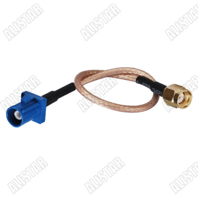 10x Fakra Male C to RP-SMA Male Adapter Pigtail Cable RG316 30cm For GPS/WiFi