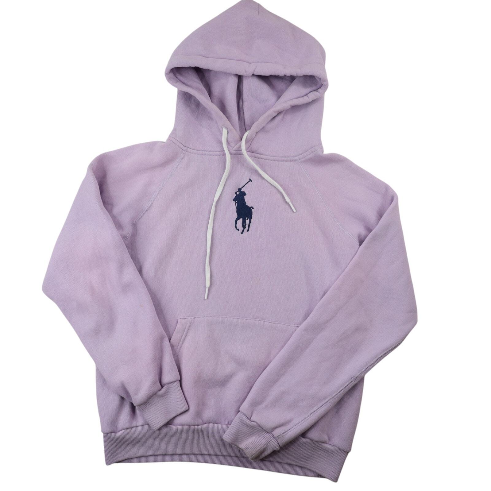 Polo Ralph Lauren donna piccola centrale pony logo felpa con cappuccio rosa