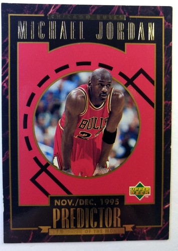 1995-96 Upper Deck Predictor Michael Jordan #R1, Nov. Dec POM, Gold  Unredeemed | eBay