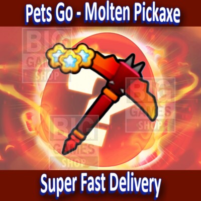 Pets Go | Molten Pickaxe  - Super Quick Delivery & Cheap