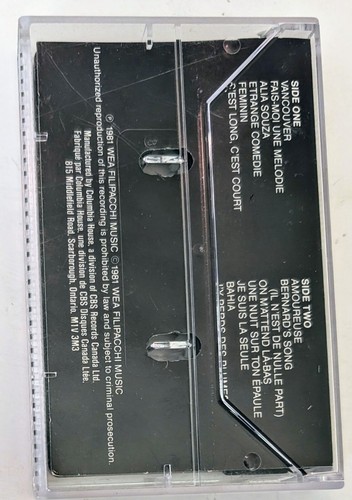 Les Plus Belles Chansons De Veronique Sanson (1981) - Canada - Cassette VG+ - Picture 3 of 6