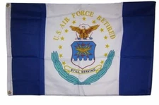 2x3 U.S. Air Force Retired Still Serving USAF Flag 2'x3' Banner Poly Grommets
