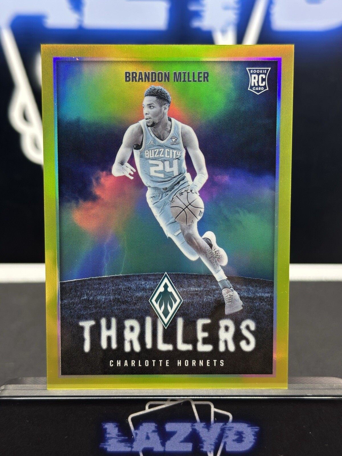 2023-24 Panini Phoenix Thrillers Yellow Prizm #/35 NO.8-Brandon Miller-Hornets
