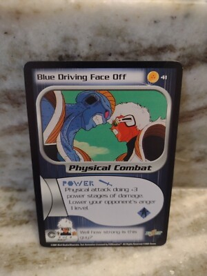 Blue Driving Face Off - Dragon Ball Z DBZ CCG Score Card #41