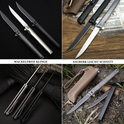 Omesio Klappmesser Scharfes Einhandmesser Slim, Einhand Messer Taschenmesser Out - Bild 7 von 9