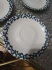 6.5" Saucer Folk Craft Moose Country Tienshan Green Sponge Lodge Cabin Stoneware — photo 2