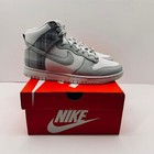 Nike Dunk High Retro SE DV0826-100, Summit White/Light Silver, Size 8.5, New