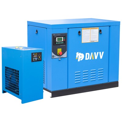 10HP 230V Rotary Screw Air Compressor 3Ph with 39CFM Refrigerated Air Dry