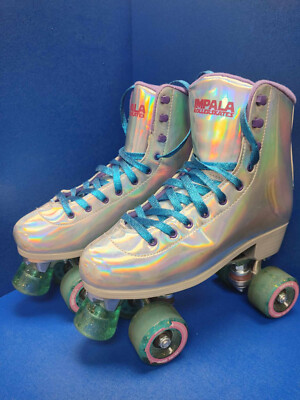 Impala Quad wheel Roller Skates Holographic Size Women’s EXCELLENT  condition