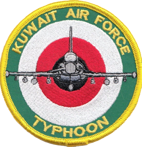 Eurofighter Typhoon Kuwait Air Force KAF Embroidered Patch - Afbeelding 1 van 3