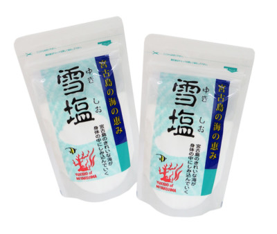 [OKINAWA LIMITED] YUKI SIO Miyakojima Snow Salt 120g ×2 Bags Japan Sea Salt