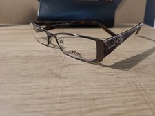 Fendi F879 035 Metal Rectangular Eyeglasses Frames Animal Print Italy 52-16-135