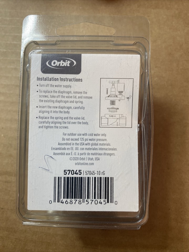 Orbit® Valve Diaphragm Replacement Kit for 5710057105 (NEW) eBay