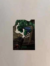 HULK Marvel QFX Skybox 1997 LAZER BLAST Die Cut Chase Card #3 of 4!
