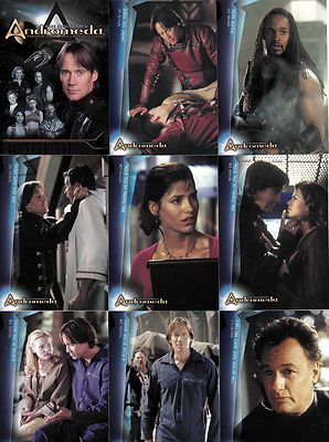 ANDROMEDA PREMIERE SEASON 2001 INKWORKS COMPLETE BASE CARD SET 90 TV