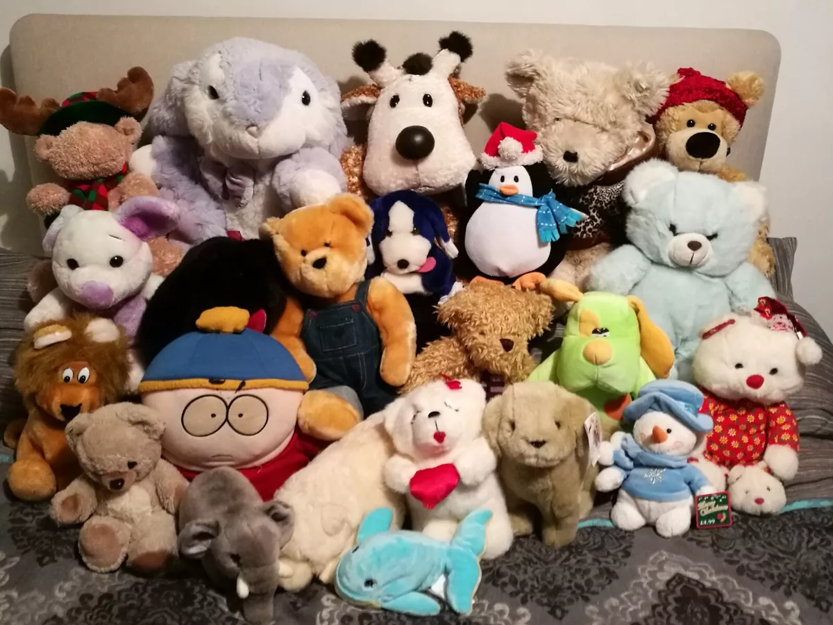 HUGE SELECTION of PLUSH AND CUDDLY SOFT TOYS, TEDDIES, DOGS, CATS, + LOTS  MORE