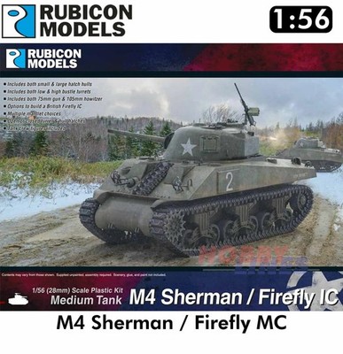 M4 Sherman / Firefly IC Tank Plastik Modellbausatz 1:56 Rubicon Models 280060