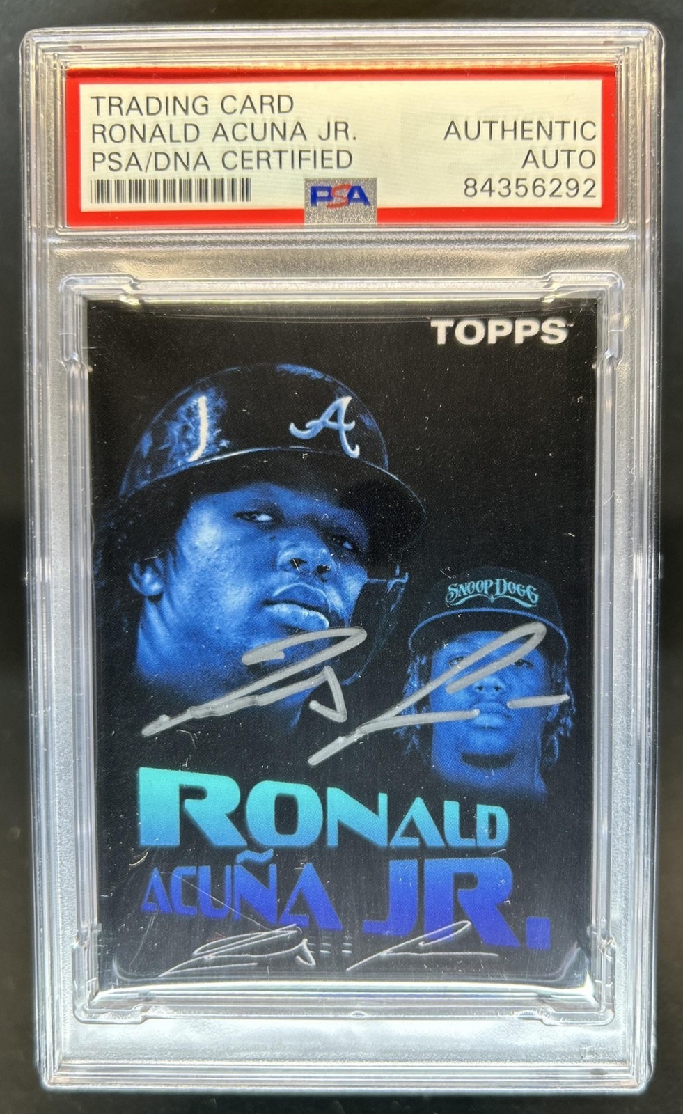 2021 Topps Project70 Ronald Acuna Jr. IP Auto Autograph #4 Braves PSA Authentic