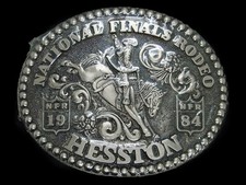UC11168 NOS NFR  1984 NATIONAL FINALS RODEO  HESSTON COLLECTOR BELT BUCKLE